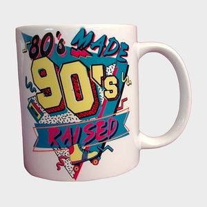 "90's Raised"  Ceramic Mug